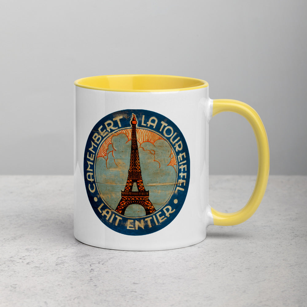 Eiffel Tower in Clouds Mug with Color Inside