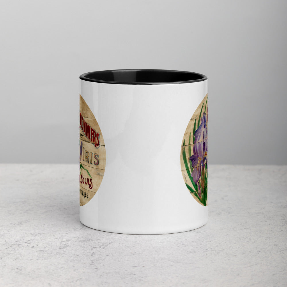 Purple Iris Mug with Color Inside