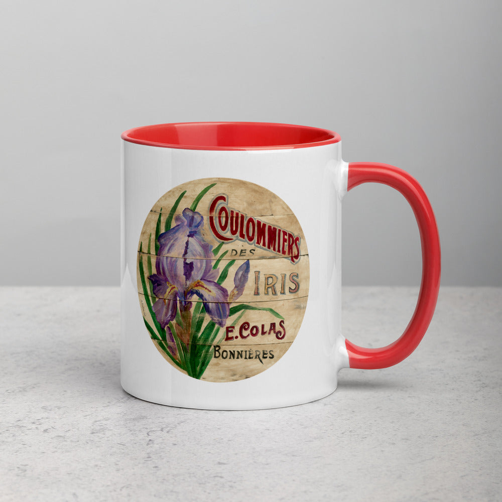 Purple Iris Mug with Color Inside