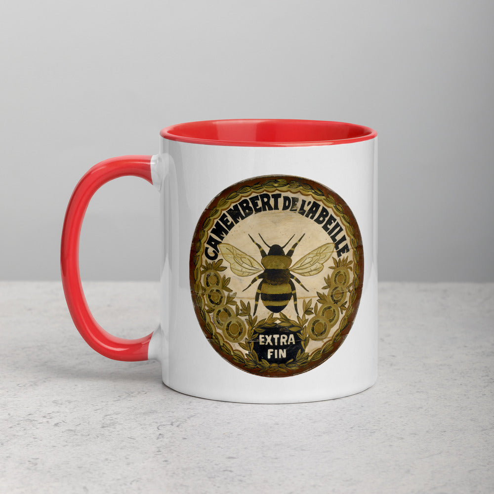 Gold Bee Mug with Color Inside