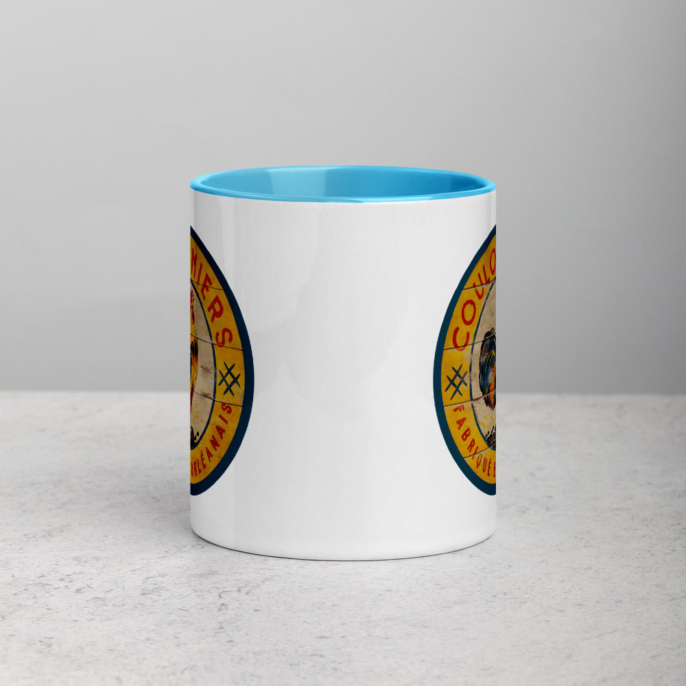 Yellow Rooster Mug with Color Inside