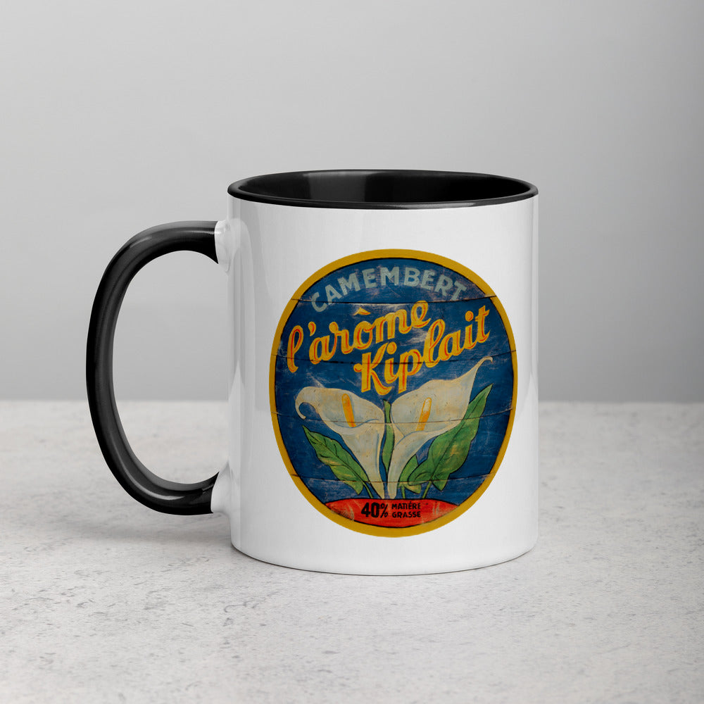 White Calla Lily Mug with Color Inside