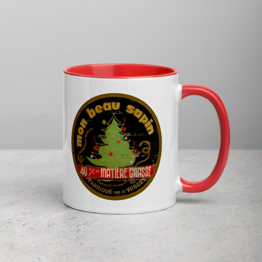 Christmas Tree Mug with Color Inside