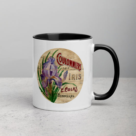 Purple Iris Mug with Color Inside