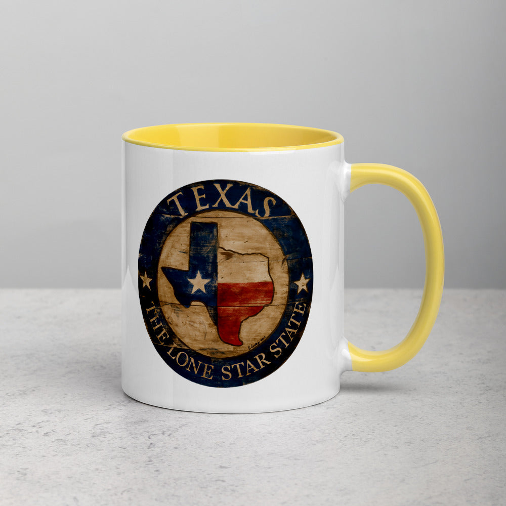 Texas Mug with Color Inside
