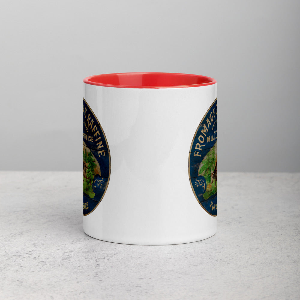 Happy French Goat Mug with Color Inside