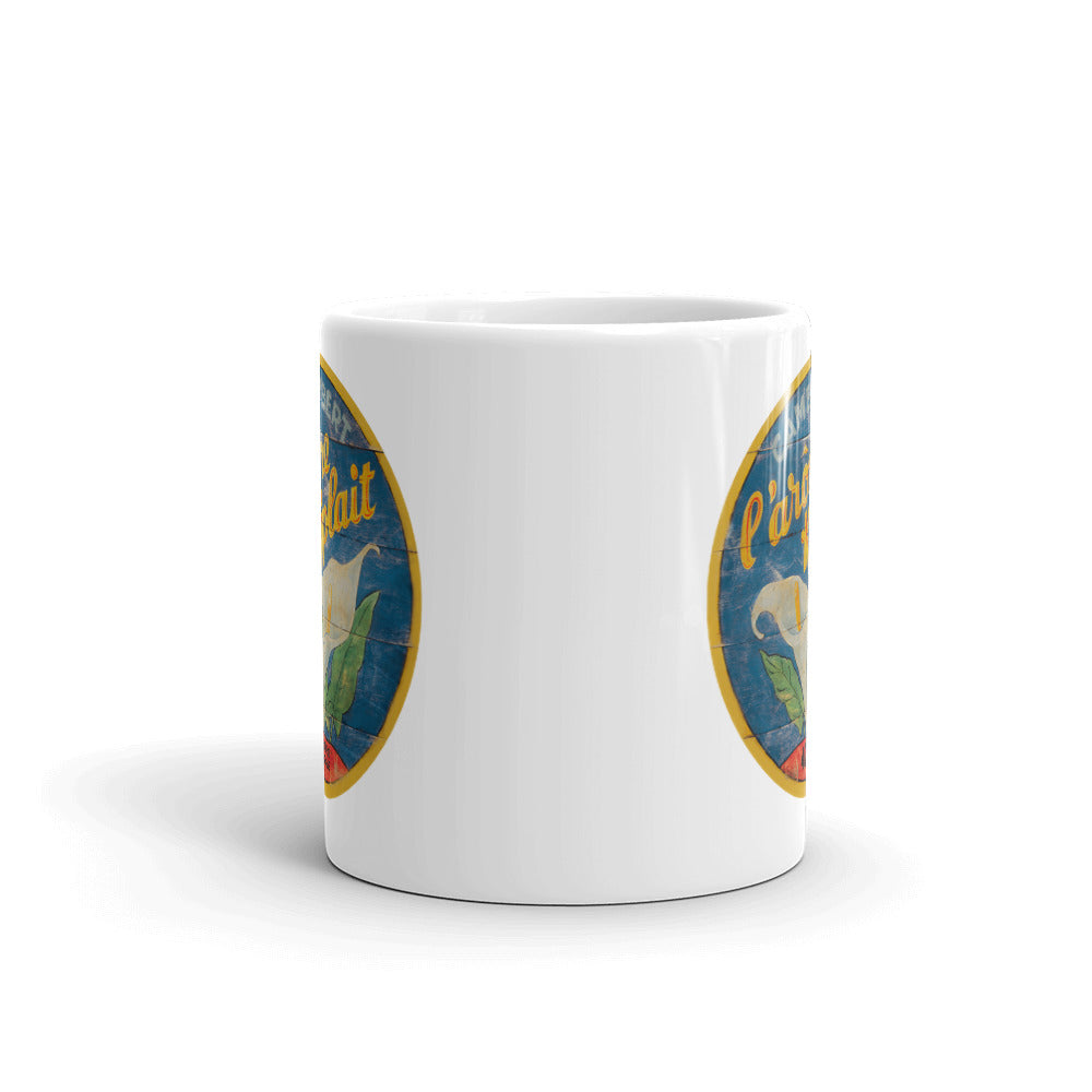 White Calla Lily White Glossy Mug