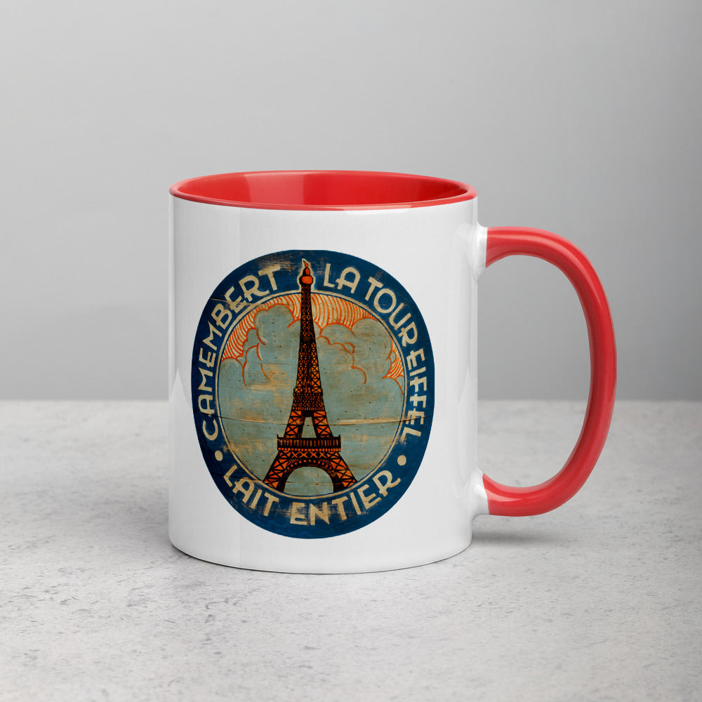 Eiffel Tower in Clouds Mug with Color Inside