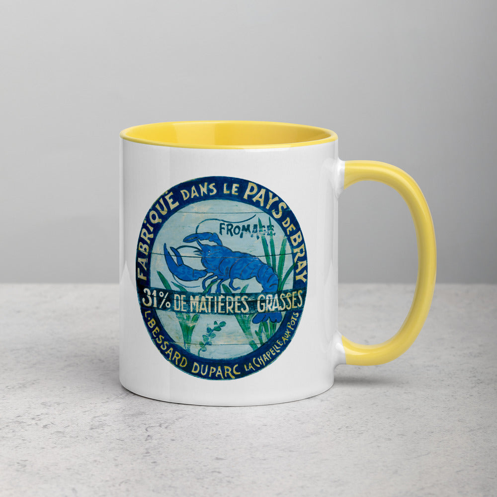 Rare Blue Lobster Mug with Color Inside