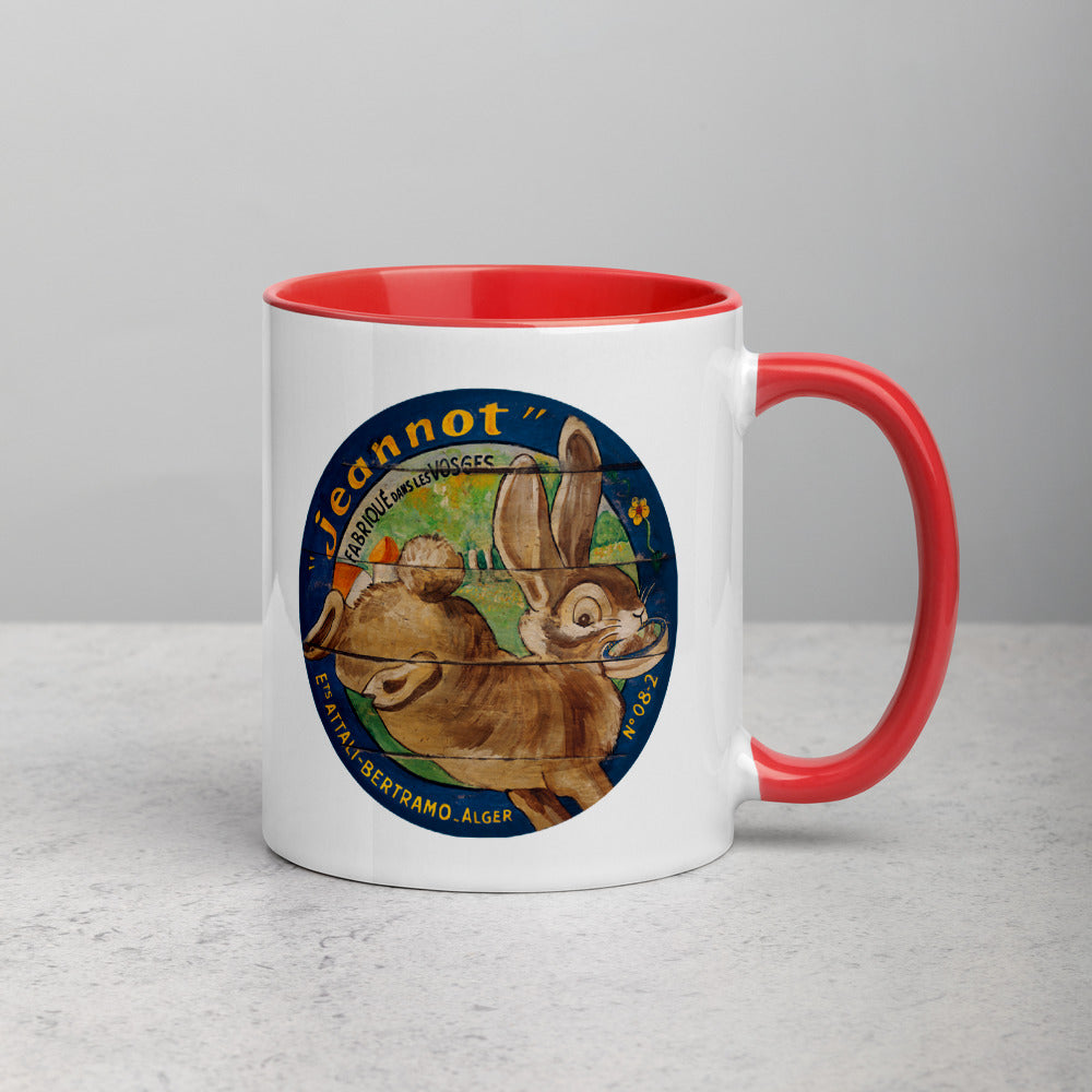 Brown Rabbit Mug with Color Inside