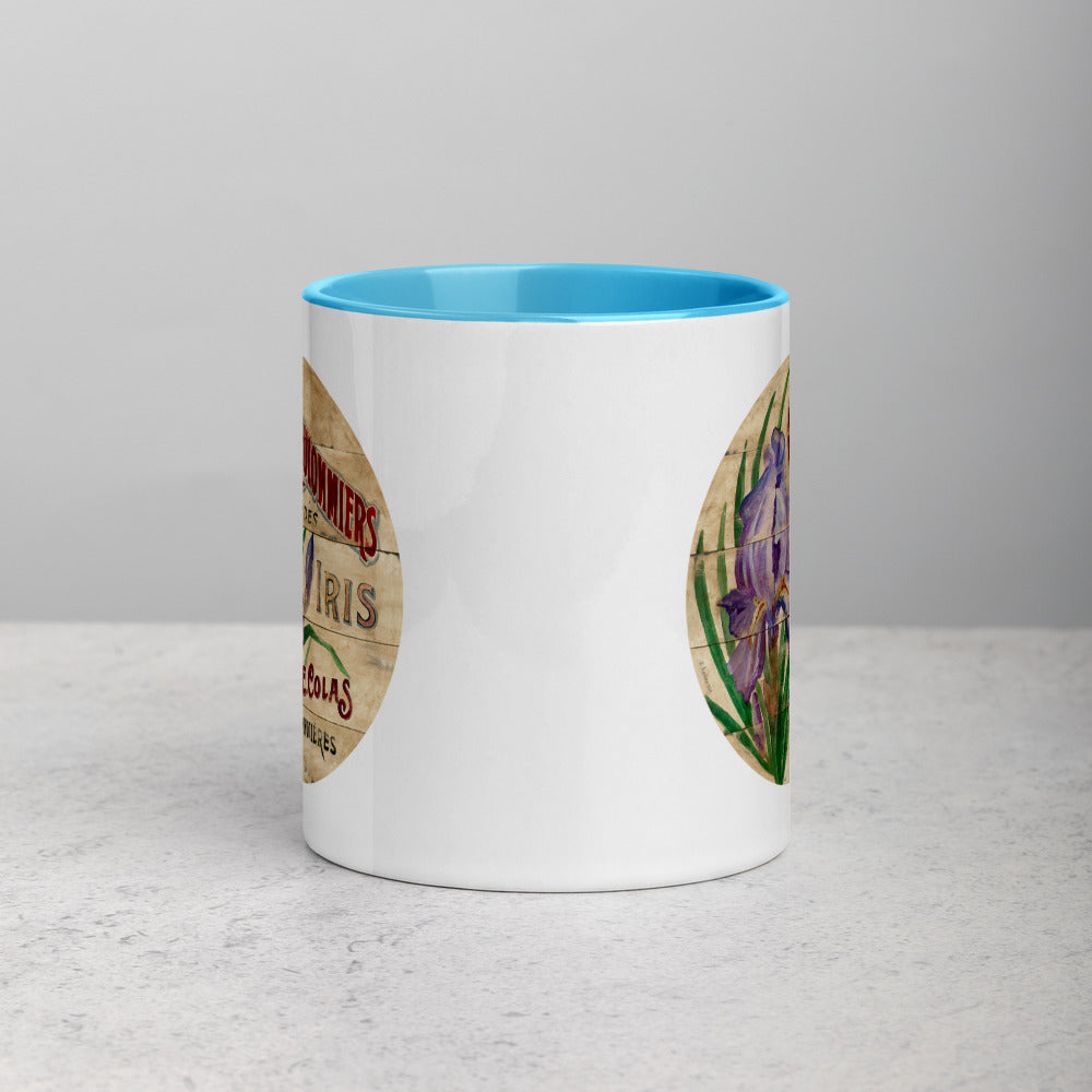 Purple Iris Mug with Color Inside