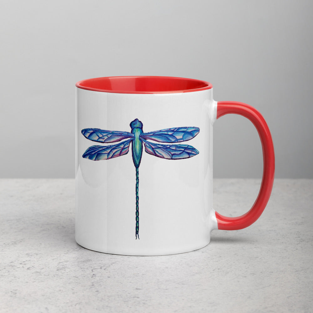 Dragonfly Mug with Color Inside