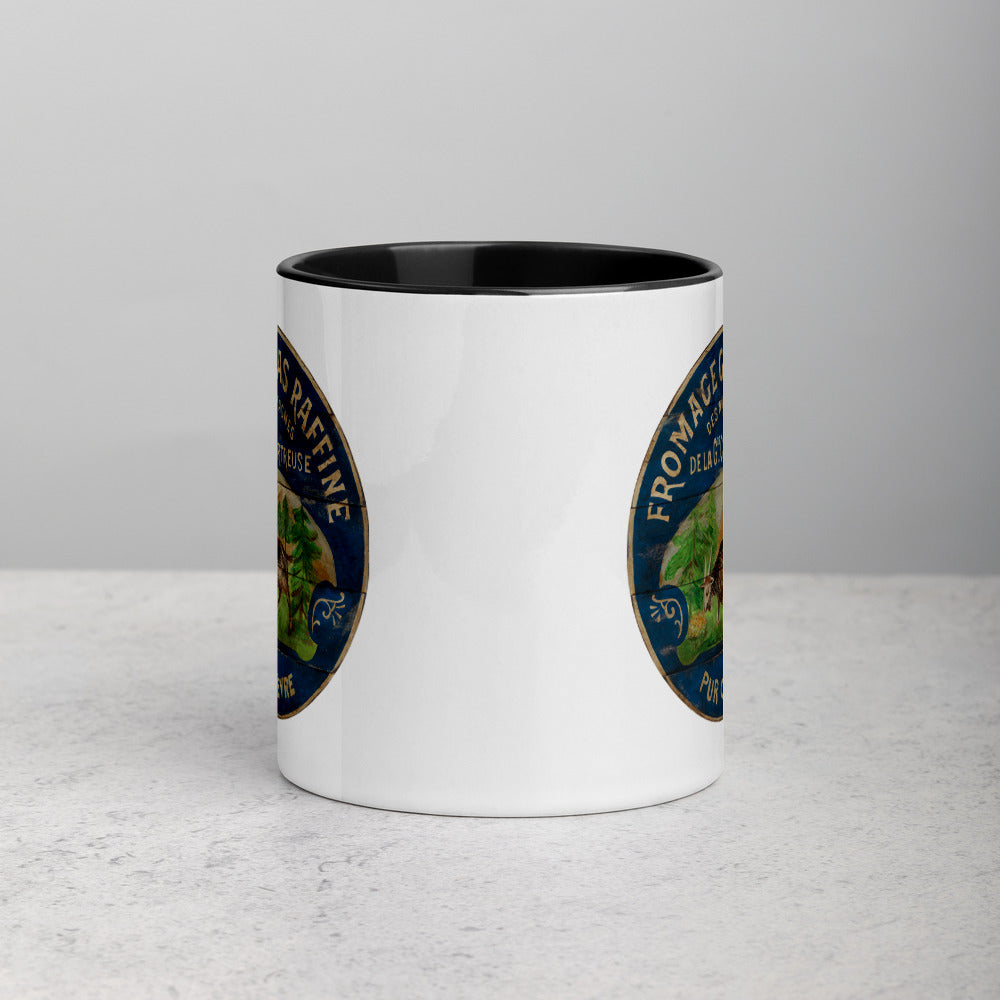 Happy French Goat Mug with Color Inside