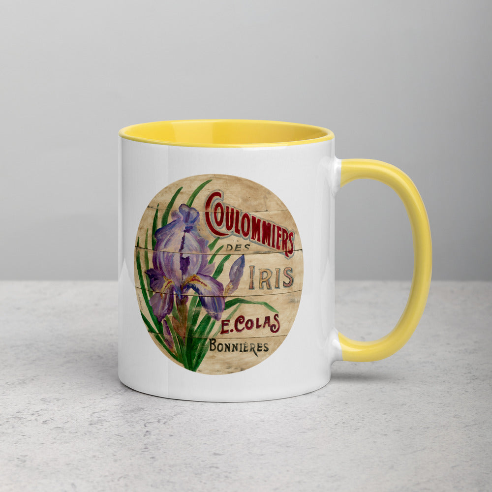 Purple Iris Mug with Color Inside