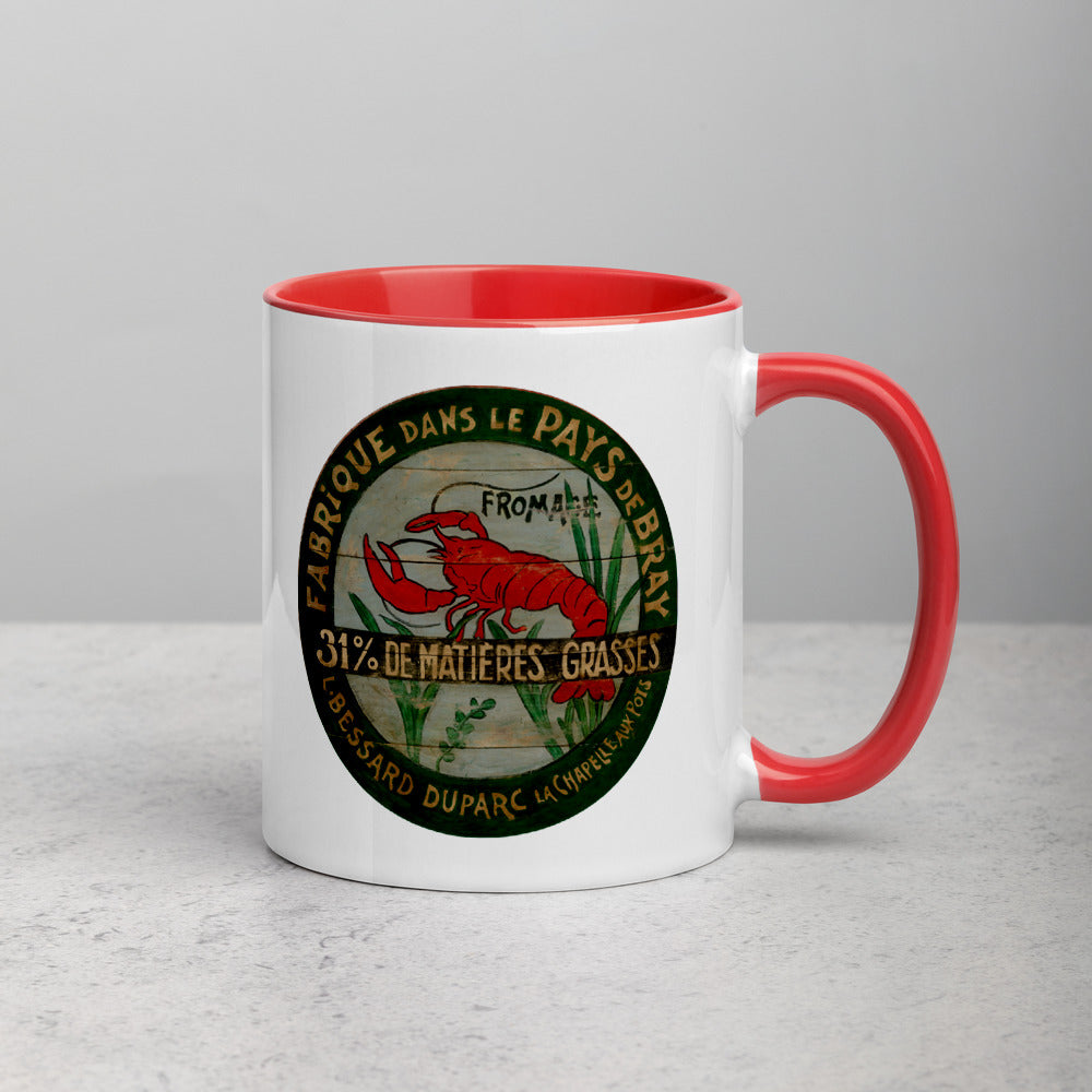 Red Lobster Mug with Color Inside