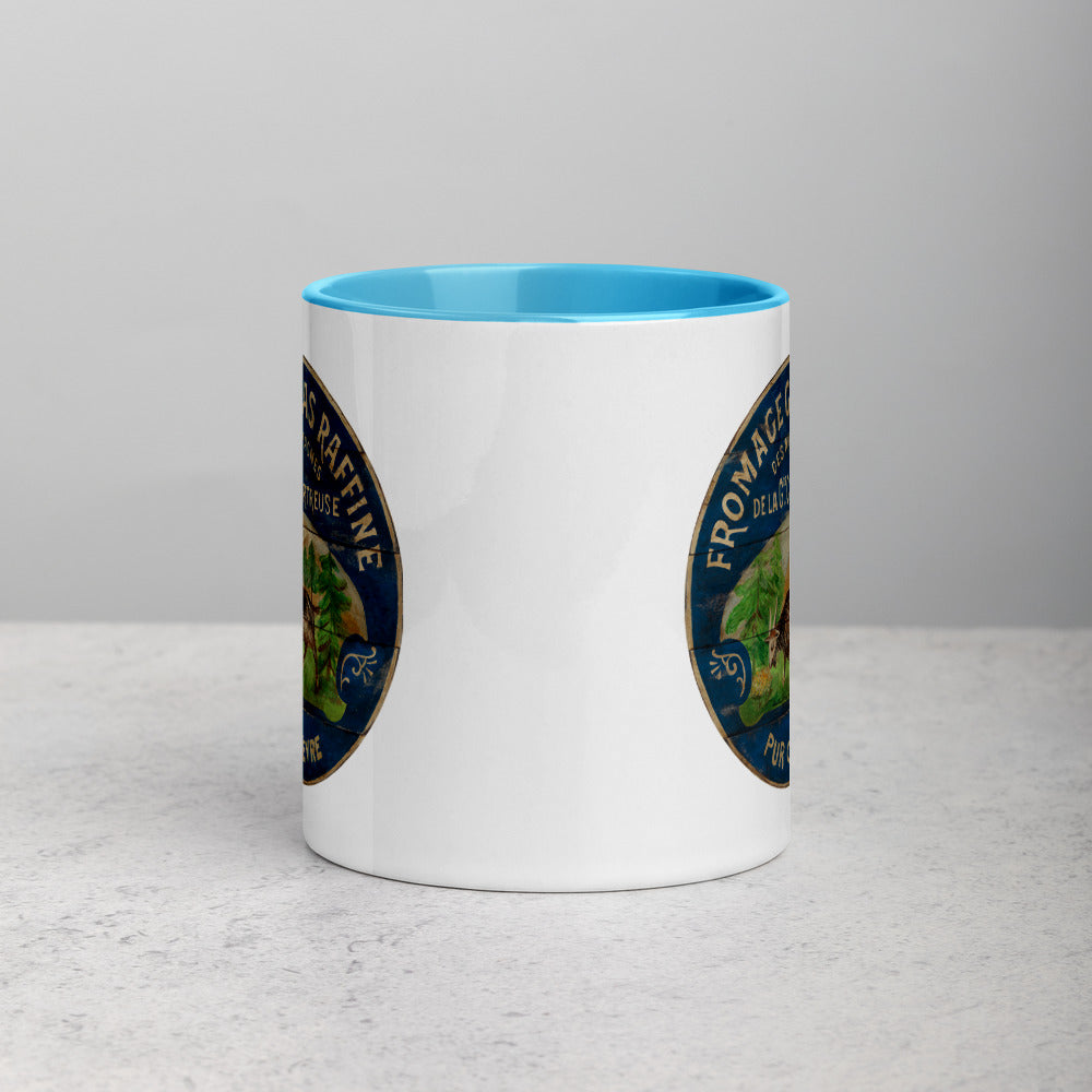 Happy French Goat Mug with Color Inside