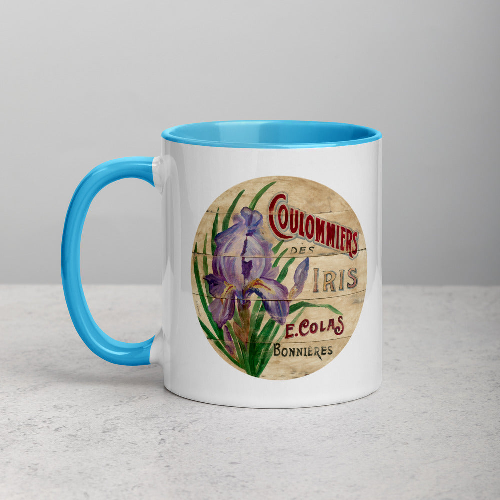 Purple Iris Mug with Color Inside