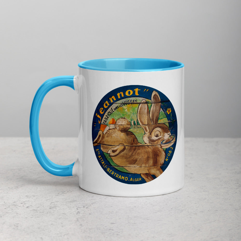 Brown Rabbit Mug with Color Inside