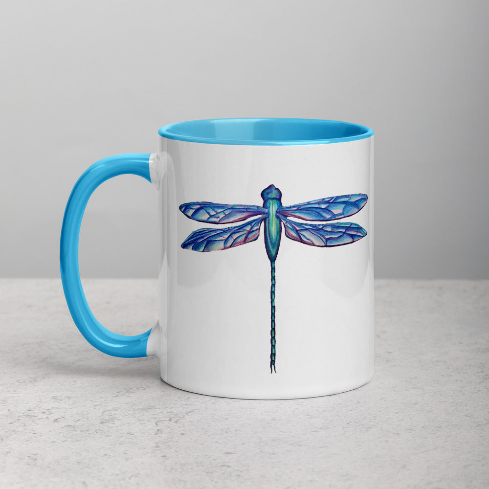 Dragonfly Mug with Color Inside