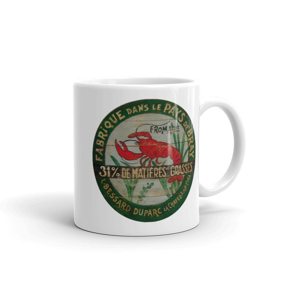 Red Lobster White Glossy Mug