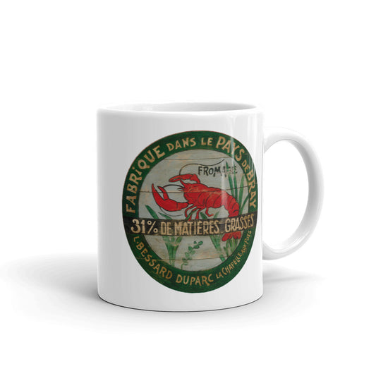 Red Lobster White Glossy Mug