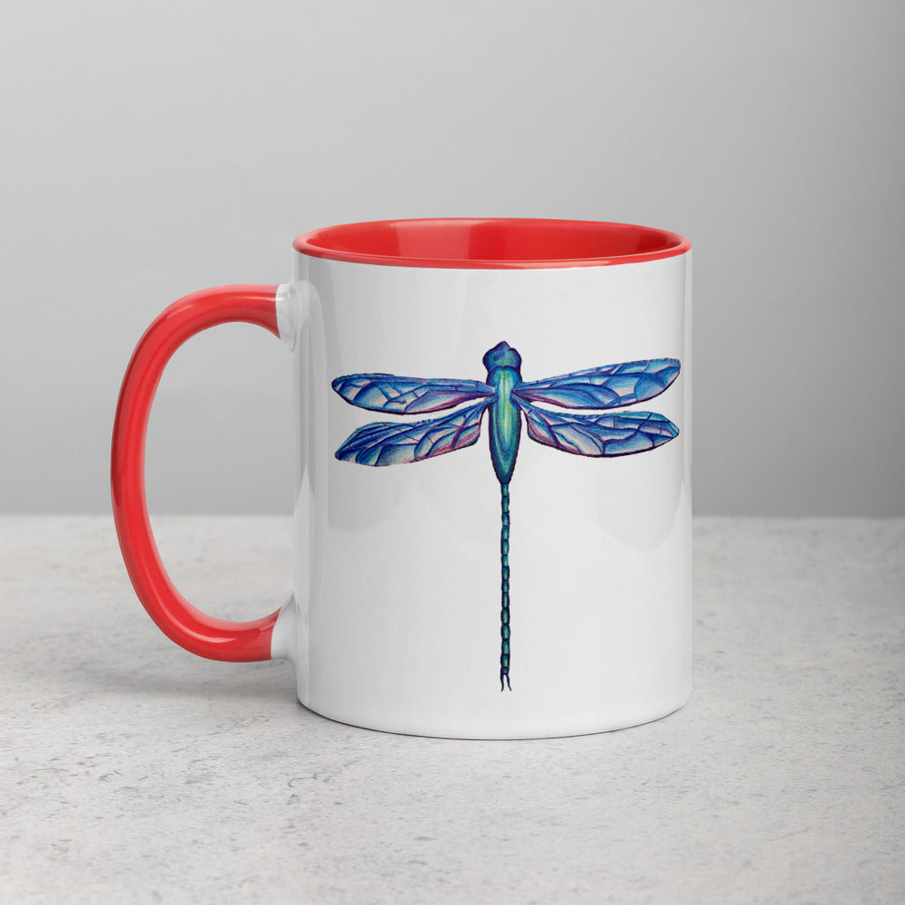Dragonfly Mug with Color Inside