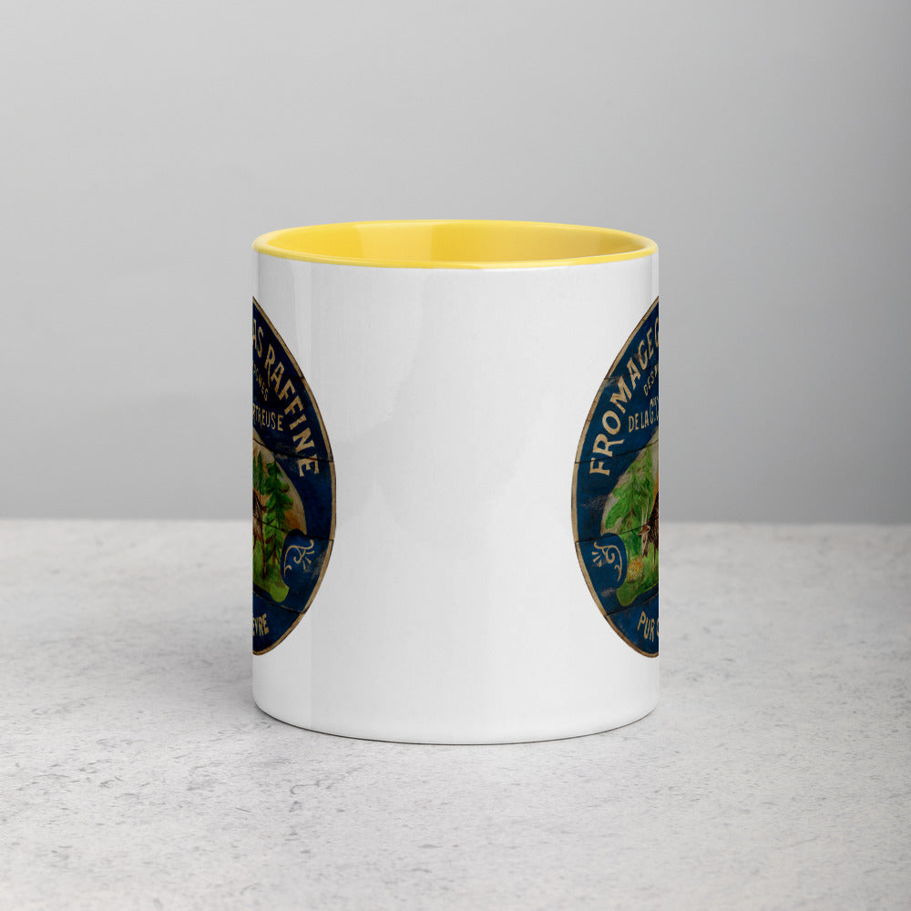 Happy French Goat Mug with Color Inside