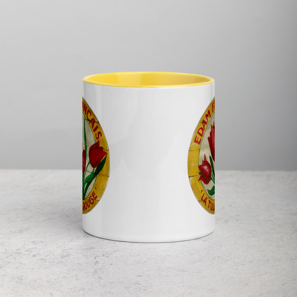 Red Tulip Mug with Color Inside
