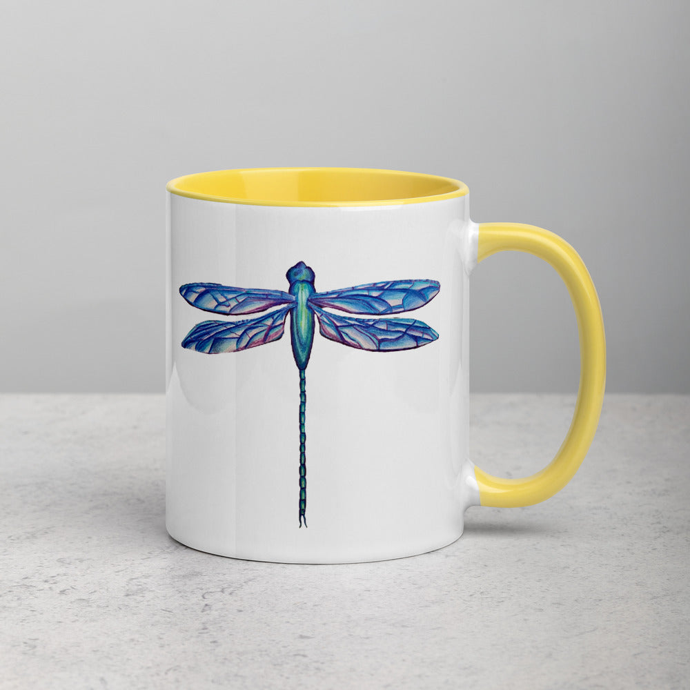 Dragonfly Mug with Color Inside