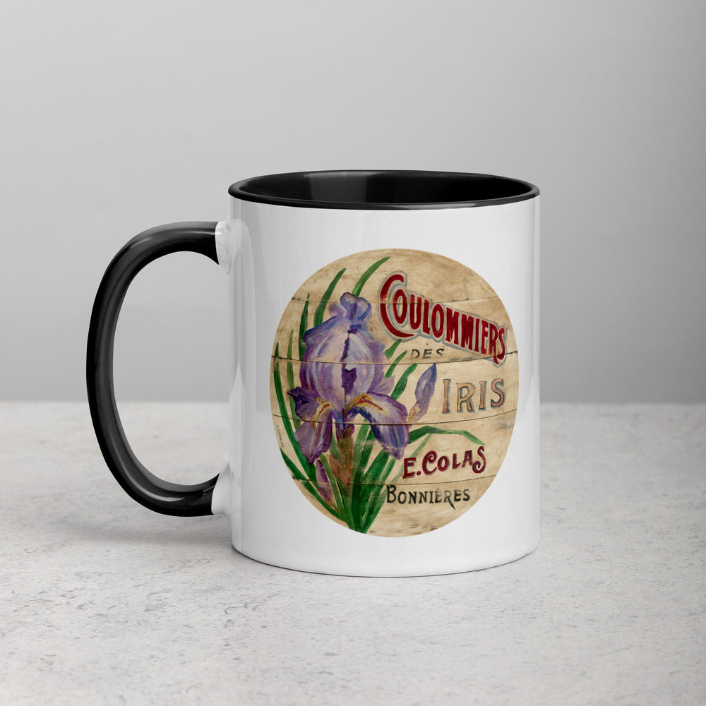 Purple Iris Mug with Color Inside