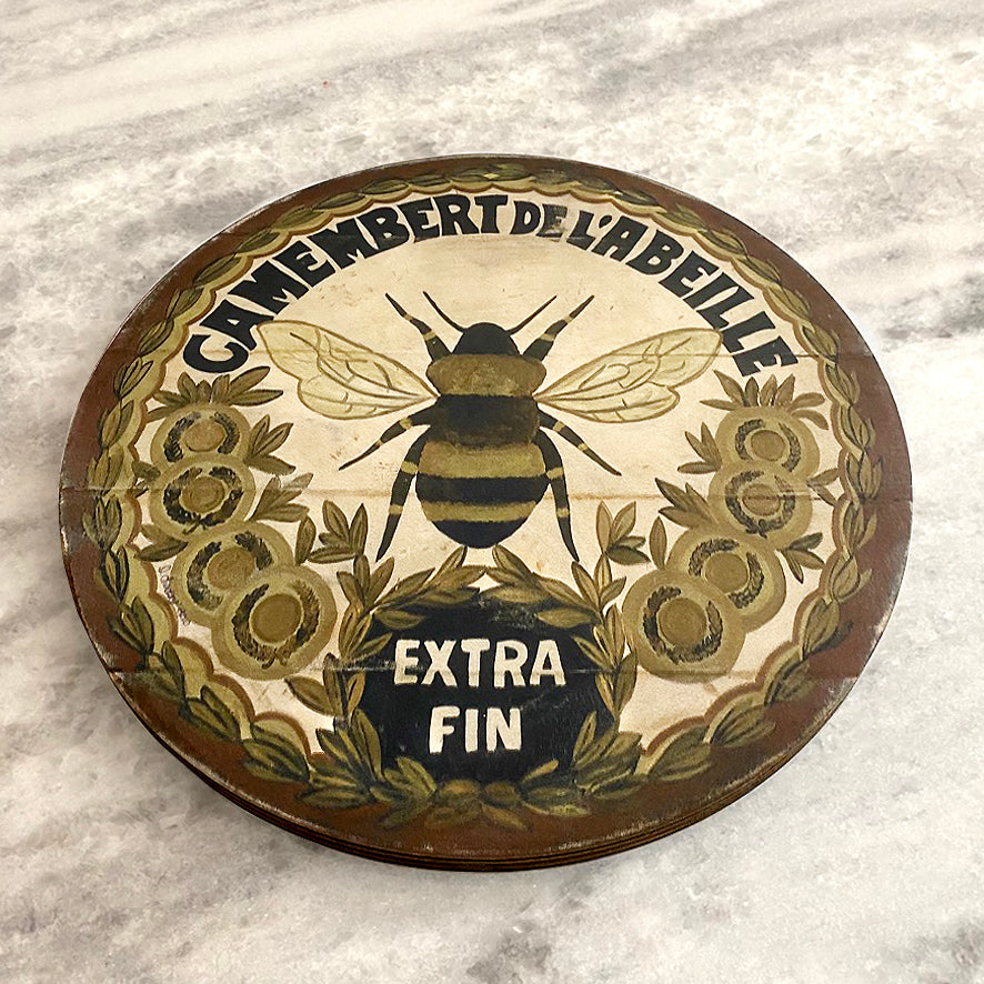 Gold Bee on Wood Wall Art - 15" or 23"