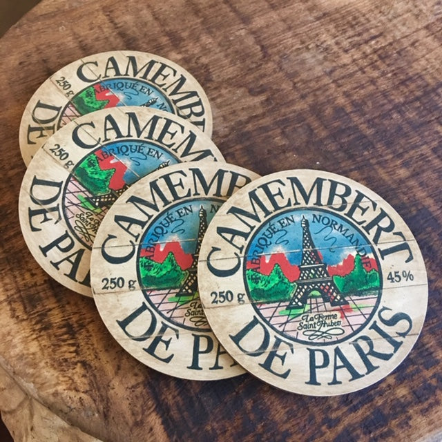 Camembert De Paris Eiffel Tower Coasters by Darrellene Designs