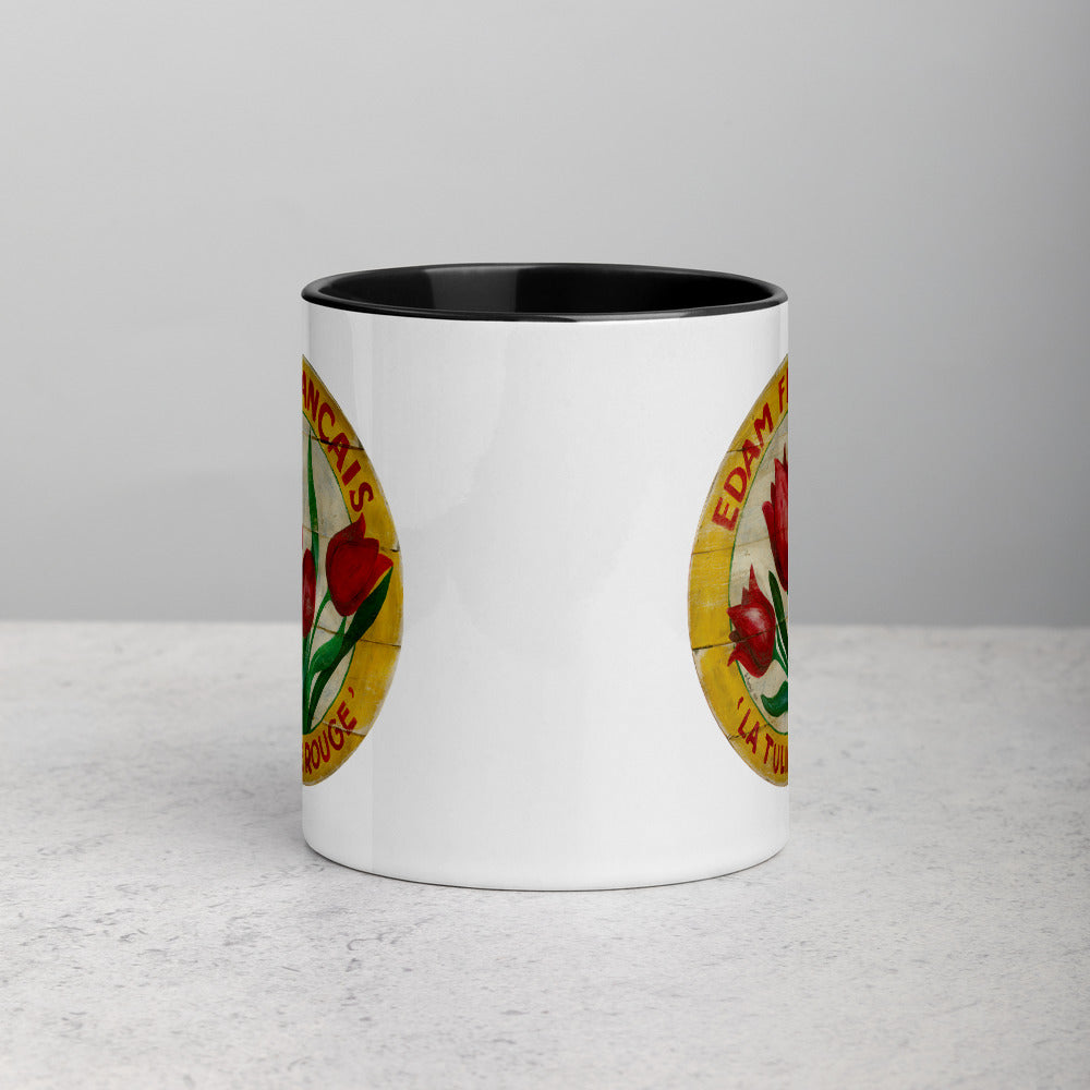 Red Tulip Mug with Color Inside