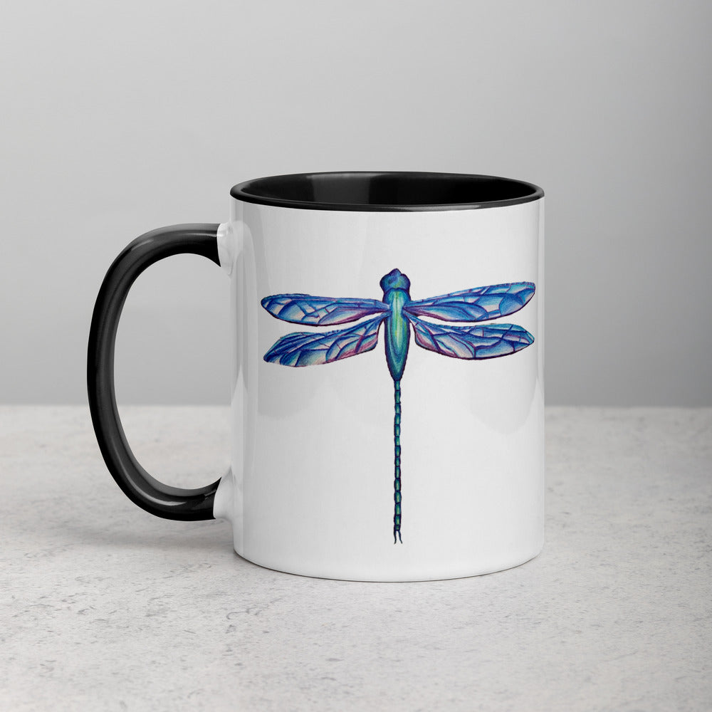 Dragonfly Mug with Color Inside