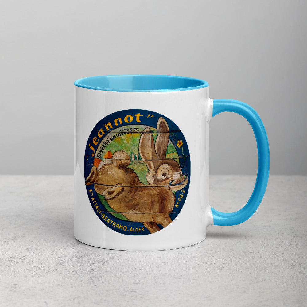 Brown Rabbit Mug with Color Inside