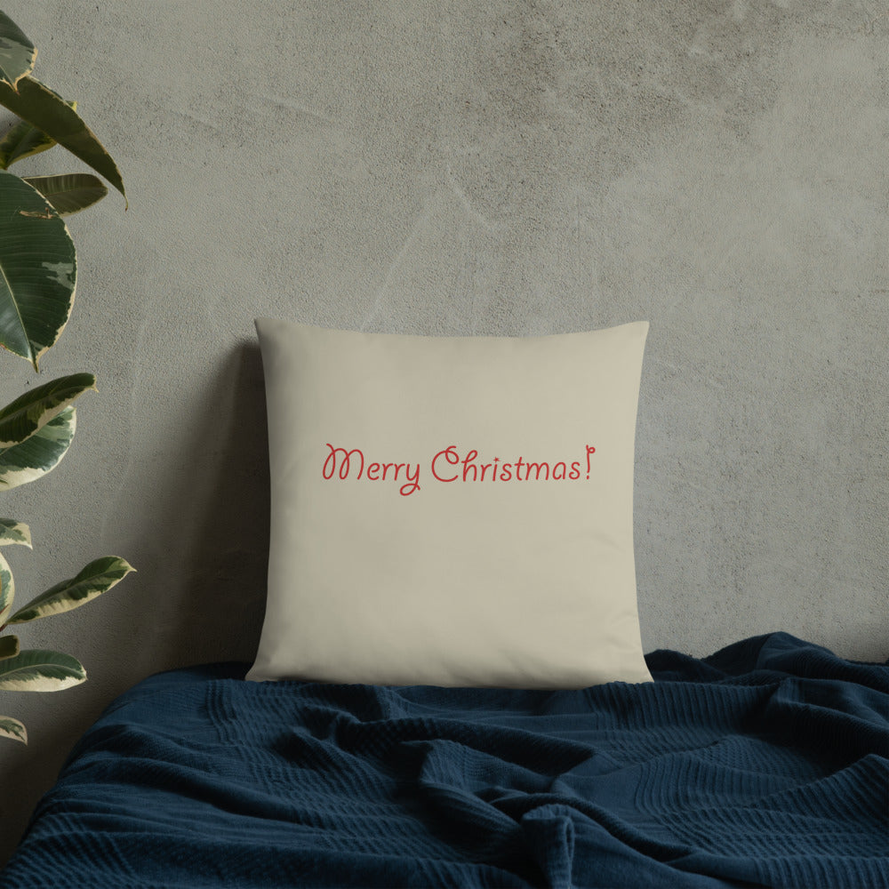 Winterberry Holly on Cream Pillow 18 x 18