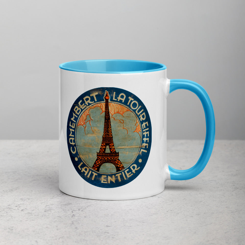 Eiffel Tower in Clouds Mug with Color Inside