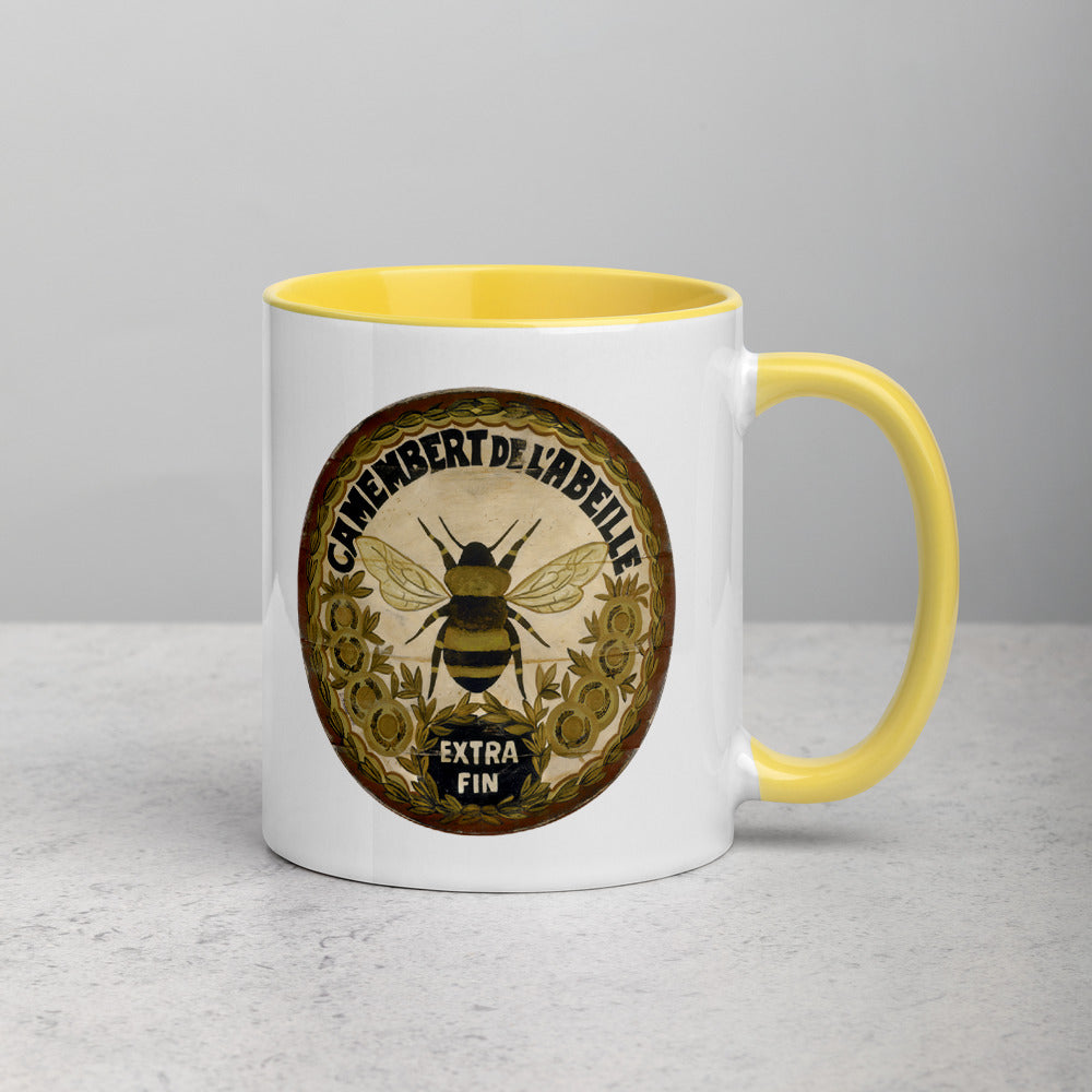 Gold Bee Mug with Color Inside