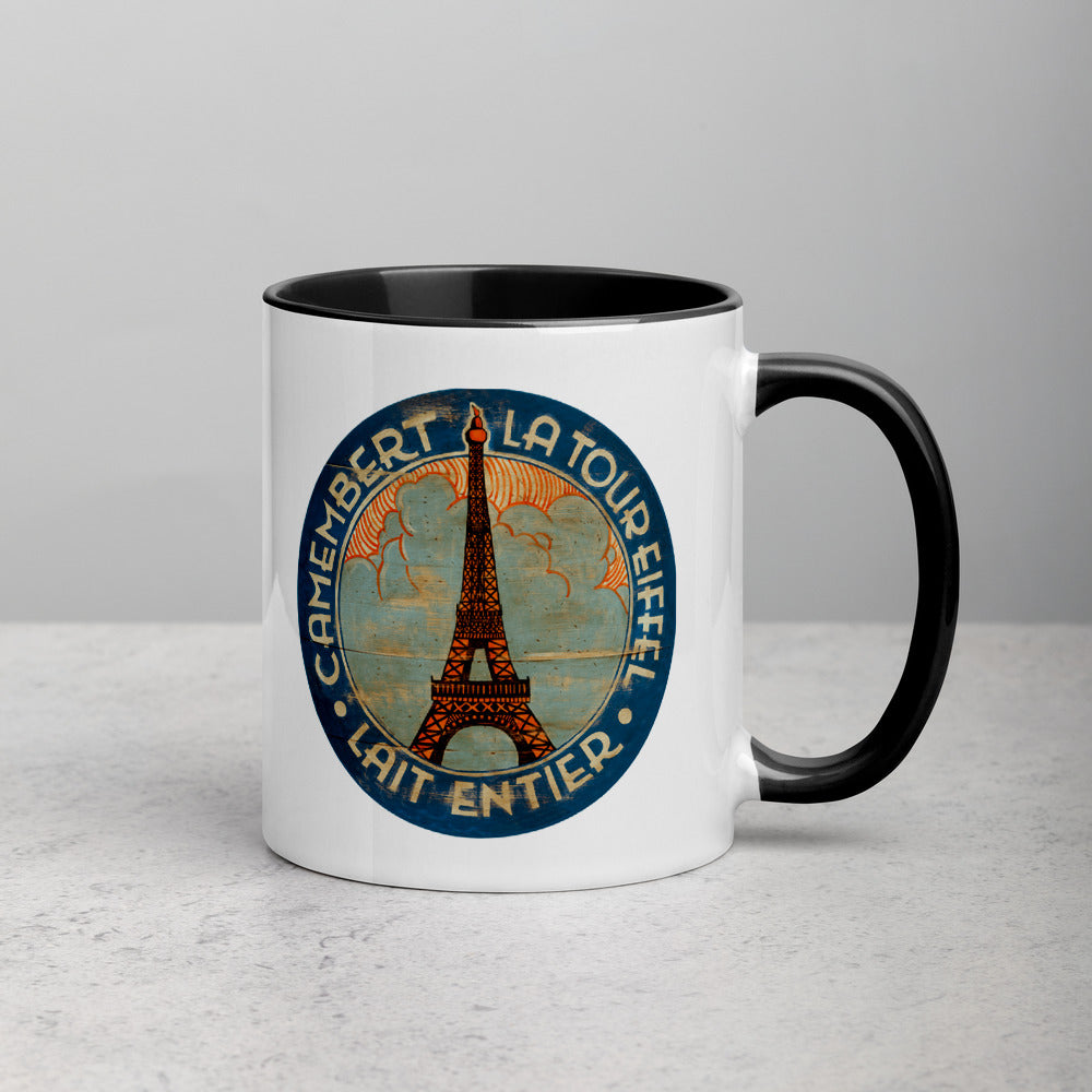 Eiffel Tower in Clouds Mug with Color Inside