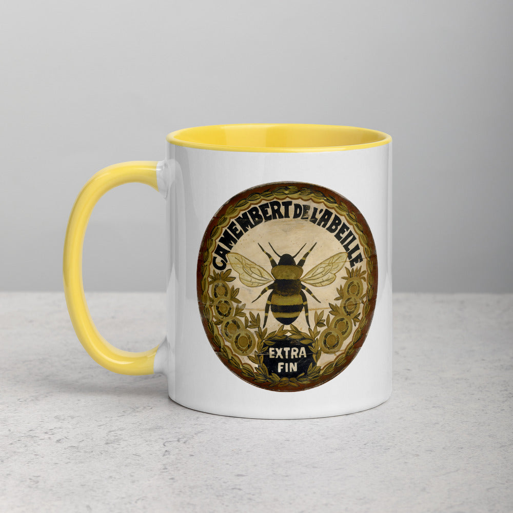 Gold Bee Mug with Color Inside