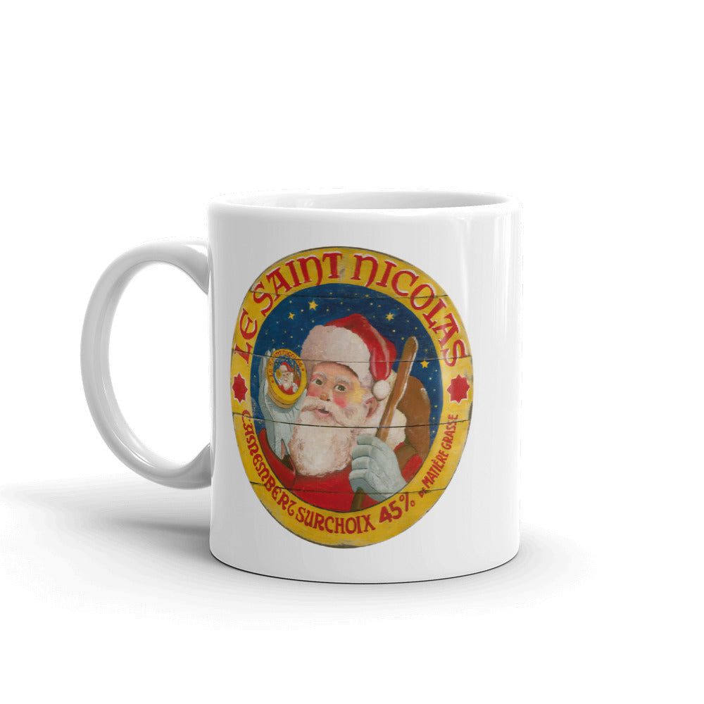 Santa White Glossy Mug