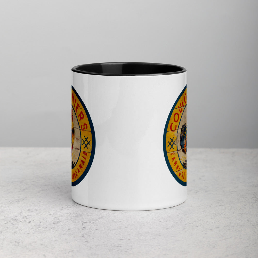 Yellow Rooster Mug with Color Inside
