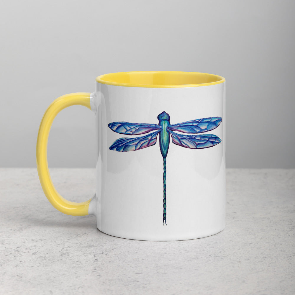 Dragonfly Mug with Color Inside