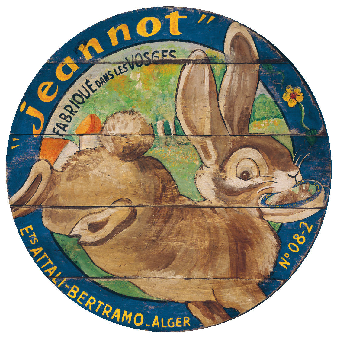 Brown Rabbit with Cheese 15" or 23" Wall Art or Lazy Susan (